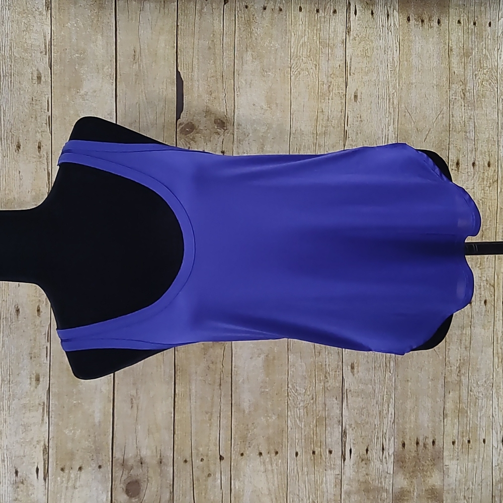 Something Navy Raw Detail Tank In Blue Clematis